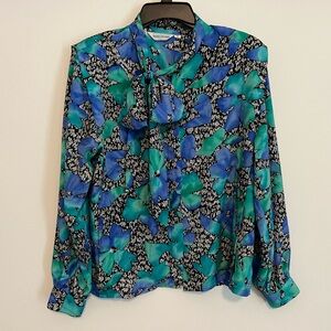 Vintage Alice Stuart Floral Blouse